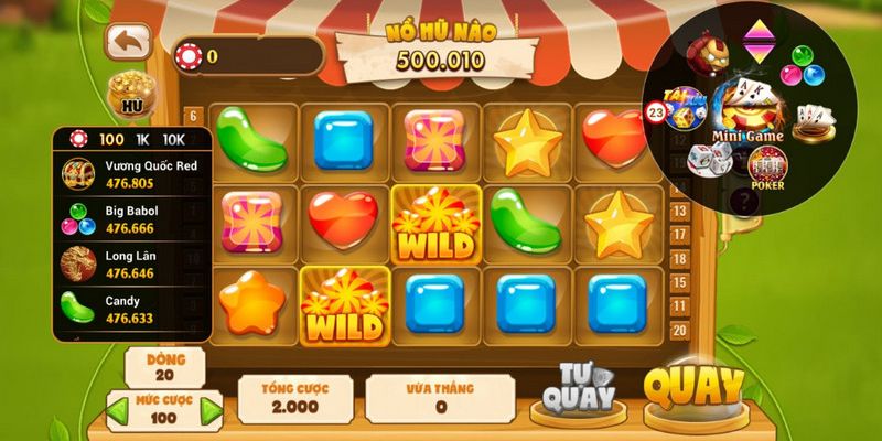 Nền tảng cung cấp +100 máy slots lớn nhỏ khác nhau 